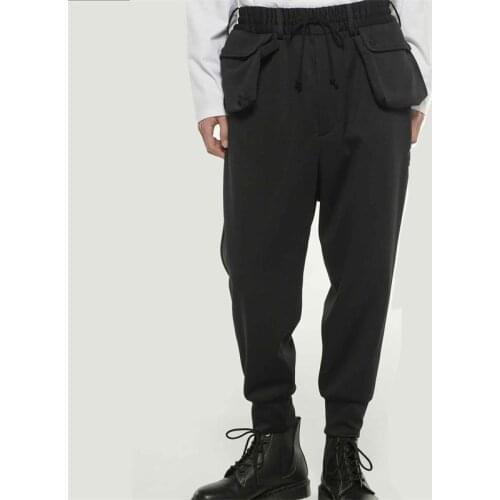 Men autumn winter new style lovers with a multi-bag type individual stereo bag brunet lovers leisure large pants
