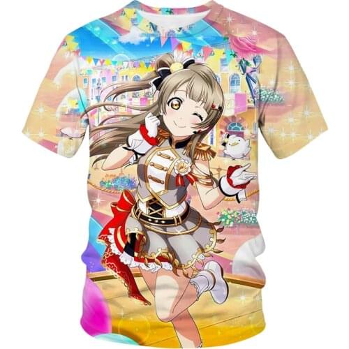 New Arrival Anime Love Live T-shirt Kawaii Girl 3D Print Streetwear Men Women Fashion T Shirt Harajuku Tees Clothing Unisex Tops