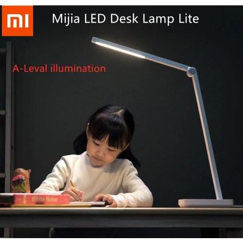Original Xiaomi Mijia LED Desk Lamp Lite Mi Table Lamp Multi-angle 3 Level Brightness Touch Dimmable Study Work Reading Lights