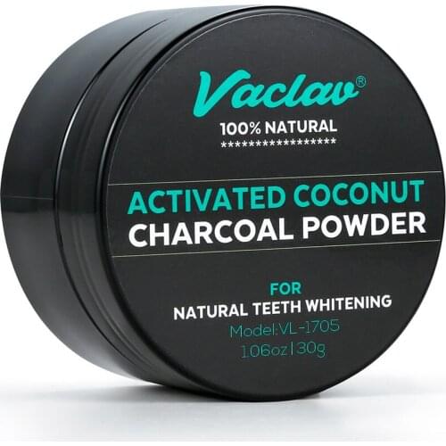 VACLAV Teeth Whitening Oral Care Charcoal Bamboo Powder Black 30g Natural Activated Carbon Teeth Whitener Hygiene(1705 )