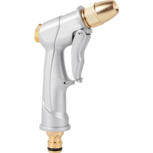 Garden Irrigation Aluminum Alloy High Pressure Car Washing Adjustable Water Gun Household Lawn Sprinkler Cleaning Brushing Tool