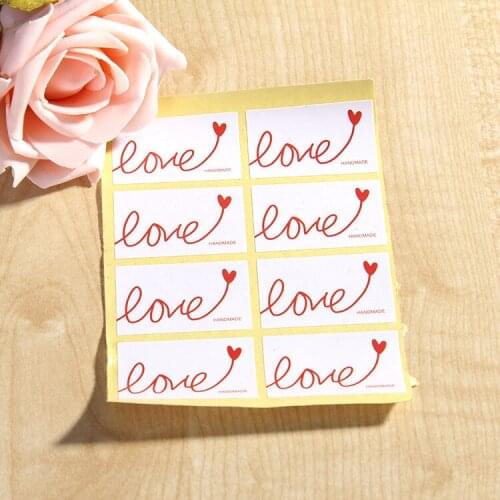 Manufacturers supply spot rectangle lovers love LOVE sealing stickers DIY decorative stickers D125