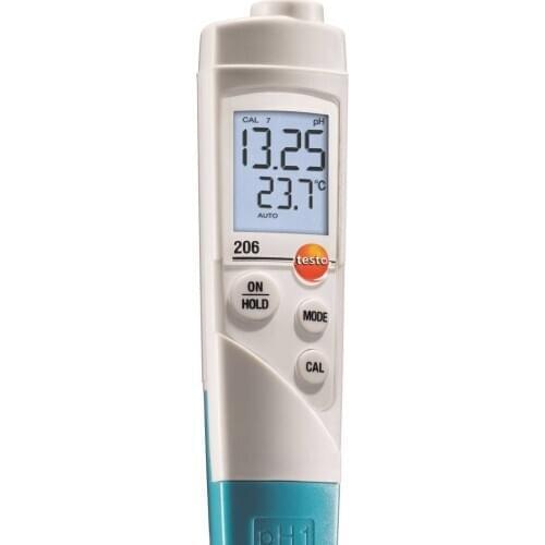 Testo 206-pH1 - pH/temperature measuring instrument for liquids 0563 2061