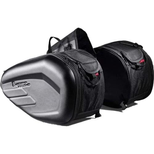 58L Waterproof One Set Motorcycle Saddlebag Universal Moto Riding Knight Helmet Bag Tail Luggage Suitcase for Suzuki Kawasaki