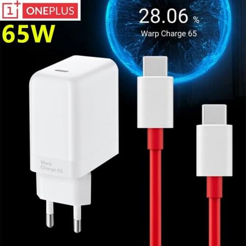 65W Charger Oneplus Warp Power Adapter Original 10V 6.5A USB C to Type C For OnePlus 8T 8 Pro 8 7T Pro Nord