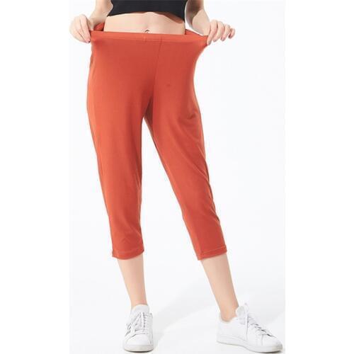 Home pants loose womens spring and summer plus fertilizer XL cotton high waist elastic casual leggings пижамные штаны new 2020