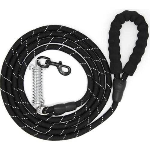 1.5Nylon Dog Leash Reflective Pet Dog Lead Heavy Duty Traction Rope P Chain Dog Training Leashes