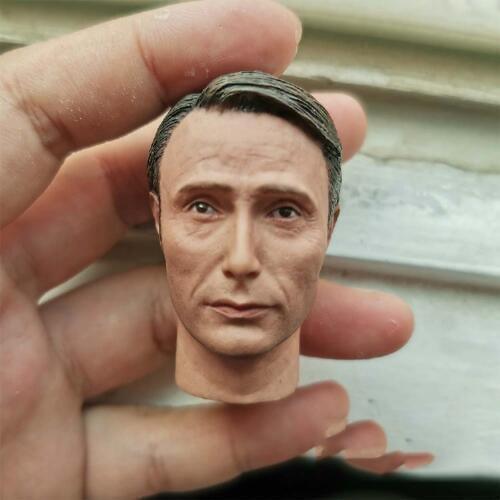 1/6 Dr Hannibal Lecter 2.0 Mads Mikkelsen Head Sculpt for 12''Figures