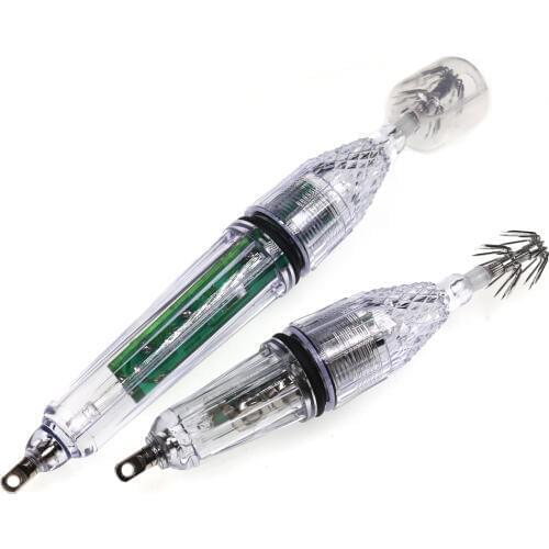 1pc 15cm 20cm Deepwater LED Squid Lamp Jig Lure Umbrella Fish Finder Light For Saltwater Boat Fishing Octopus Cuttlefish