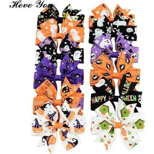 Heve You 20/50/100 Pcs Handmade Dog Hair Clips Festival Pet Hair Accessories 8CM Dog Grooming Bows Cats Hairpin Dog Charm Gifts