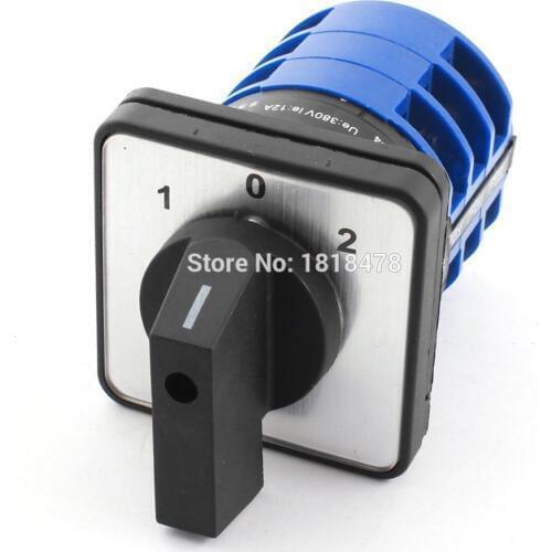 AC600V 32A 12 Terminal 3Phase Rotary Cam Changeover Switch LW28-32A