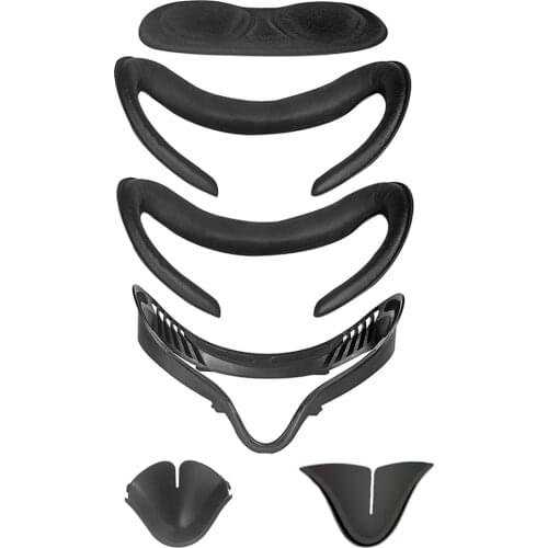 For Oculus Quest 2 VR Headset Accessories 6Pcs/Set Helmet Eye Face Mask Cover