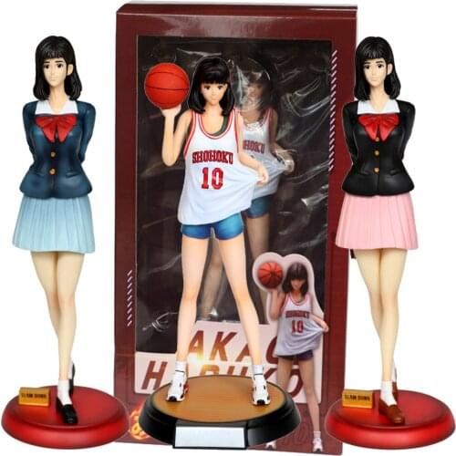 Anime SLAM DUNK Akagi Haruko Action Figure Hanamichi Sakuragi Girl Model Delicate PVC Slamdunk Figurine Toy Collectibles Gifts