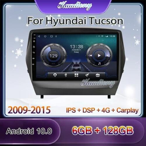 Kaudiony Android 10.0 Car Radio For Hyundai Tucson 2 LM IX35 Car DVD Multimedia Player Auto GPS Navigation Stereo 4G 2009-2015