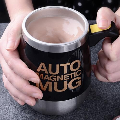 400ml Automatic Self Stirring Mug Coffee Milk Mixing Mug Stainless Steel Thermal Cup Electric Lazy Double Insulated Smart Cup