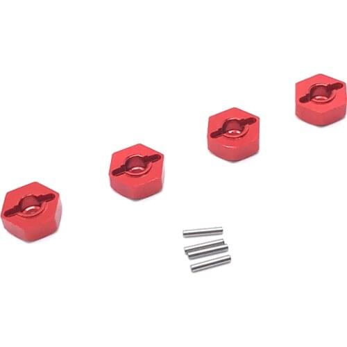 1Set/4Pcs Metal Hexagon Set For Wltoys 12428 12423 12429 1/12 Speed Rc Car Feiyue Fy-01/02/03/04/05 Upgrade Parts