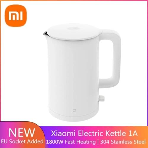 2020 XIAOMI MIJIA Electric Kettle 1A 1800W Fast Boiling Stainless Teapot Samovar Kitchen Water Kettle Mi Home 1.5L Insulation
