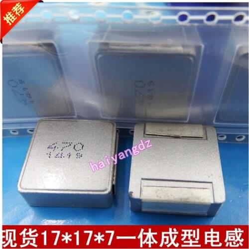 2pcs/SMD Integral forming inductors 1770 47UH 7A Saturated 10A 17*17*7MM Printing:470
