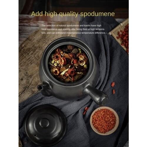 Boiled Medicine Casserole Household Traditional Gas Open Fire Fried Medicine Casserole Medicine Jar Ceramic Pot Boiled