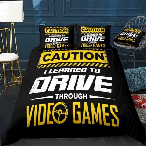 Gaming Gamer Design Duvet Cover Twin/Queen/King Size Luxury Comforter Bedding Set With Pillowcase Home Bed Decora Dropshipping