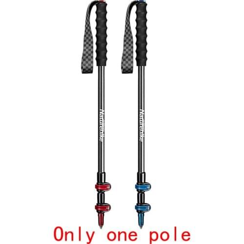 Lightweight Carbon Fiber Three-section External Lock Trekking Poles Hiking Mountaineering Portable Cane NH19S010-T Naturehik