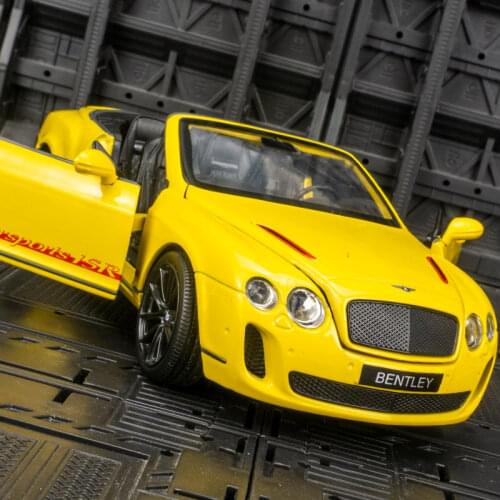 1:24 Continental GT Convertible Alloy Car Model Diecast Toy Simulation Metal Car Model Sound Light Collection Childrens Toy Gift