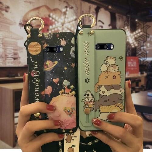 Wrist Strap New Arrival Phone Case For LG V50S Wristband Back Cover Cover Fashion Design Silicone