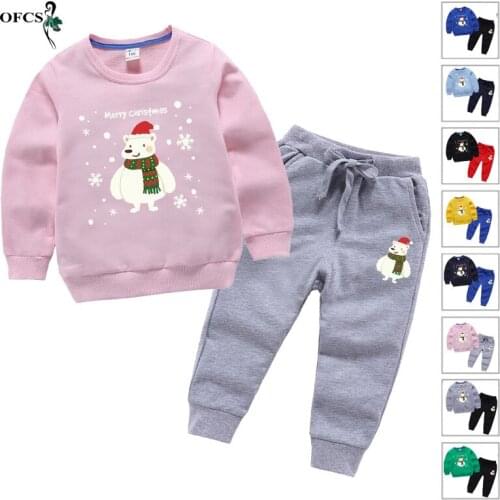 New Toddler Suits Kids Baby Boy Clothes Set Hoodie Cartoon Cotton Sweatshirt Long Sleeve Tops+Pant Set Baby Outfits Kids Clothes