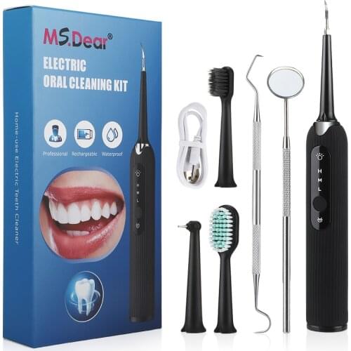 New Portable Electric Sonic Dental Scaler Tooth Calculus Remover Tooth Stains Tartar Tool Dentist Teeth Whitening Oral Hygiene