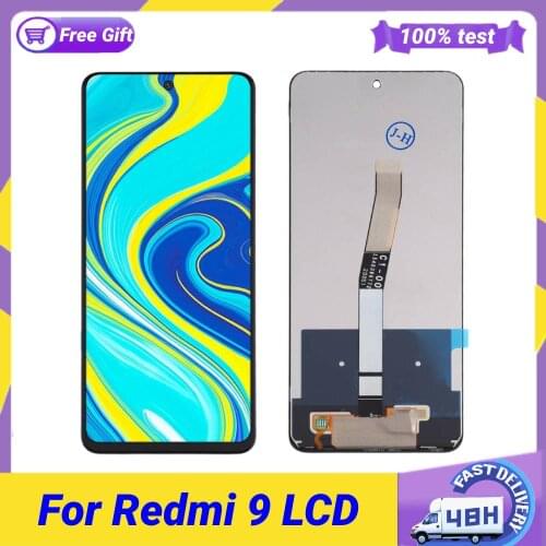 Original Screen for Xiaomi Redmi 9 LCD Display Screen Touch Digitizer Assembly LCD Display 10 Point Touch Repair Parts Digitizer