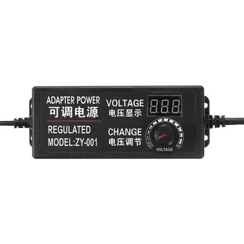 Power Supply Adapter Adjustable AC To DC Charger Variable Voltage EU Plug 3-12V/9-24V For DC Motor Speed Control