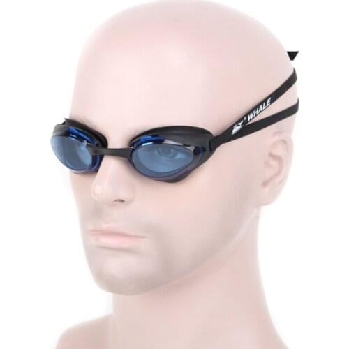 Adjustable Swimming Glasses Anti-Fog UV Protect Swim Goggles Professional Waterproof Silicone Mirrored Swim Eyewear