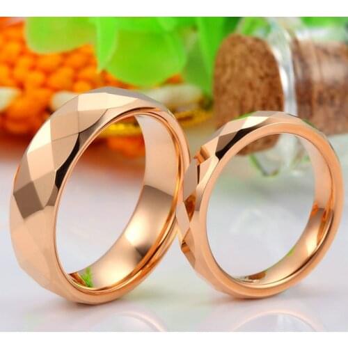 Rose Tungsten Carbide Rings Couple Rings weeding ring lovers birthday gift Free Shipping