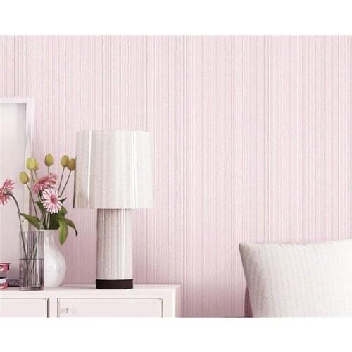 Beibehang papel de parede Modern wallpaper plain striped non-woven wallpaper roll home decoration wallpaper for walls in rolls