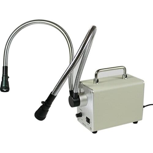 OFL-L20 20W LED Fiber Optic Dual Gooseneck Microscope cool Lights