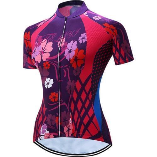 TELEYI Summer Breathable Cycling Jersey Ropa Ciclismo Quick Dry mtb Bicycle Cycling Clothing Maillot Ciclismo Bike Jersey Tops