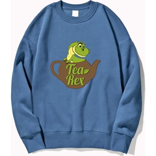 Cute Tea-Rex Dinosaur Women Hoodie Sweatshirt Men Hoodies Sweatshirts Winter Autumn Pullovers Crewneck Harajuku Streetwear Hoody