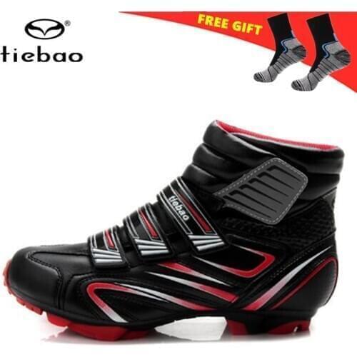 Tiebao Cycling Shoes Winter Men sneakers Women mountain bike Sapatilha Ciclismo Mtb Warm Bicycle breathable Sports MTB Shoes