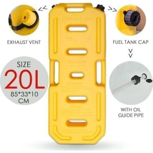 Partol 20L Fuel Tanks Plastic Petrol Cans Car Jerry Can Mount Motorcycle Jerrycan Gas Can Gasoline Oil Container fuel Canister