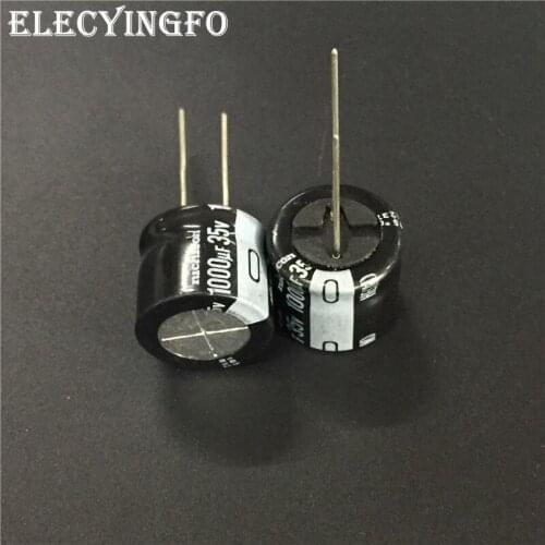 5pcs/50pcs 1000uF 35V NICHICON HE Series 18x16mm Extremely Low Impedance 35V1000uF Aluminum Electrolytic Capacitor