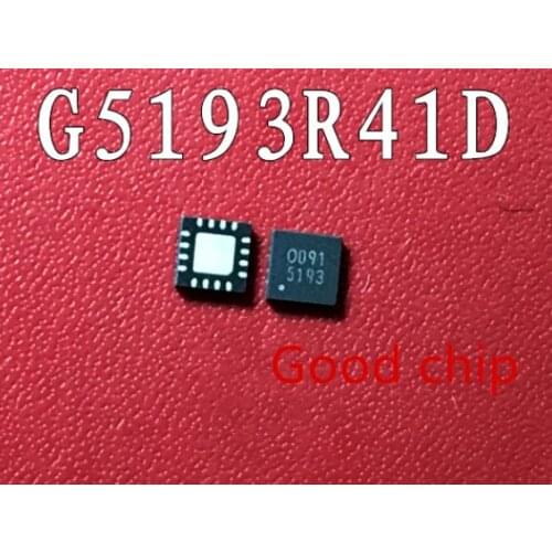 5PCS G5193R41D G5193 5193 QFN16 Synchronous voltage reducing and stabilizing IC 5.5V 3A