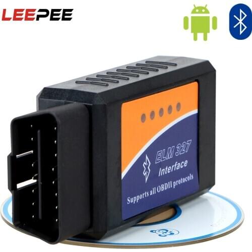 LEEPEE OBD2 Car Diagnostic Tool Scanner for Android Bluetooth ELM327 OBDII Auto Diagnostic Tool ELM327 V2.1 OBD2 Code Reader