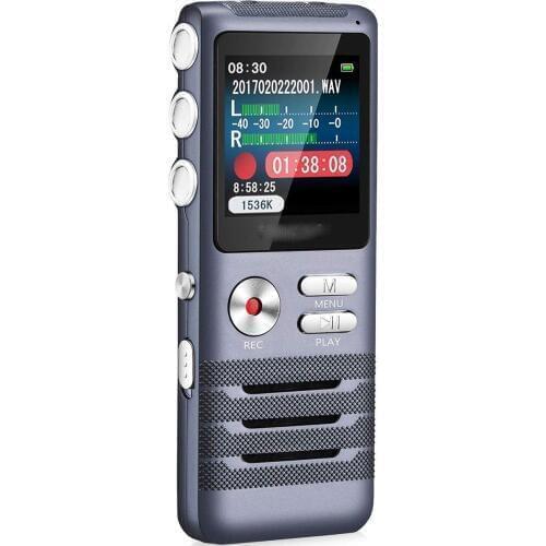 Digital Voice Recorder with Double Microphone Noise Reduction