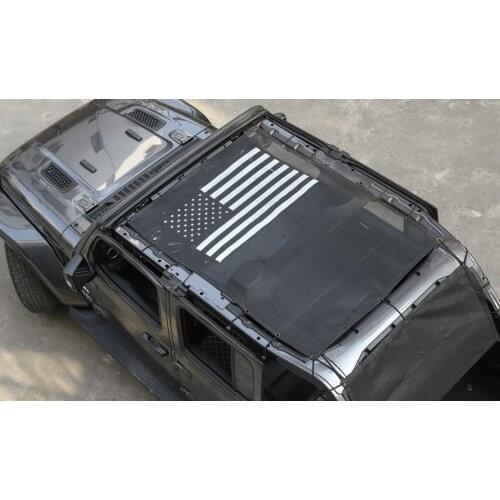 Car Top Sunshade Cover for Jeep Wrangler JL 2018 Car Trunk Roof Anti UV Sun Protect Insulation Net for Jeep JL Accessories