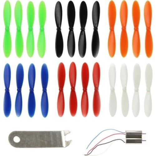 Hubsan X4 H107C FPV Quadcopter Spare Parts Propellers(Blade)with motor with Motors for H107C Quadcopter-6 color
