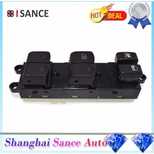 ISANCE Power Window Left Master Switch 25401-EA003 25401EA003 For Nissan Frontier Crew Cab 2005 2006 2007 2008 2009 2010 2011