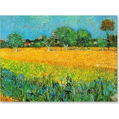 Van Gogh Oil Painting Replica Famous Paintings Picture Art Handmade Outdoor Landscape Picture Home Decoration Canvas Wall Art