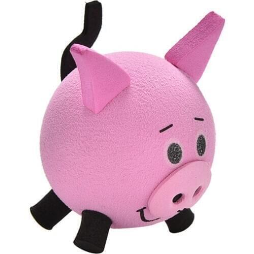Kawaii Pig Eva Decorative Car Antenna Topper Balls Pink Fashion Women Car Inner Accssories