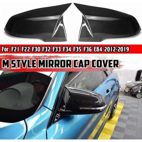 Side Mirror Cover, For-BMW M2 F21 F22 F30 F32 F33 F34 F35 F36 E84 2012-2019 Rearview Mirror Cover Caps Carbon Fiber
