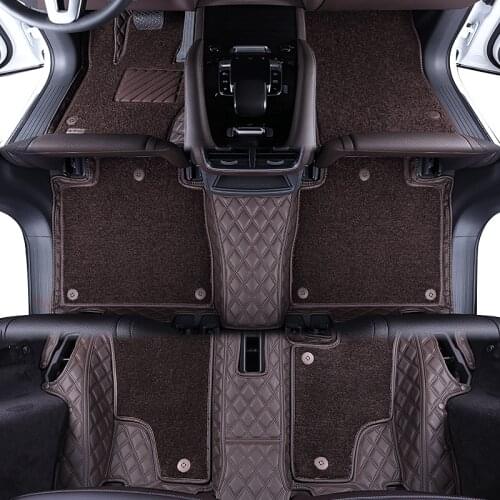 Best quality! Custom special car floor mats for Mercedes Benz GL X166 2016-2013 7 seats durable waterproof double layers carpets